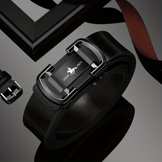 Men's Leather Belt With Automatic Buckle Business Casual Versatile Belt