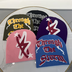 Candy ST Hip Hop Letter Hipster Hat Beanie Knitted Hat Casual Warm Elastic
