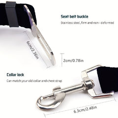 Adjustable Dog Leash Pet Safety Belts Dog Car Seat Belt Pet Traction Rope