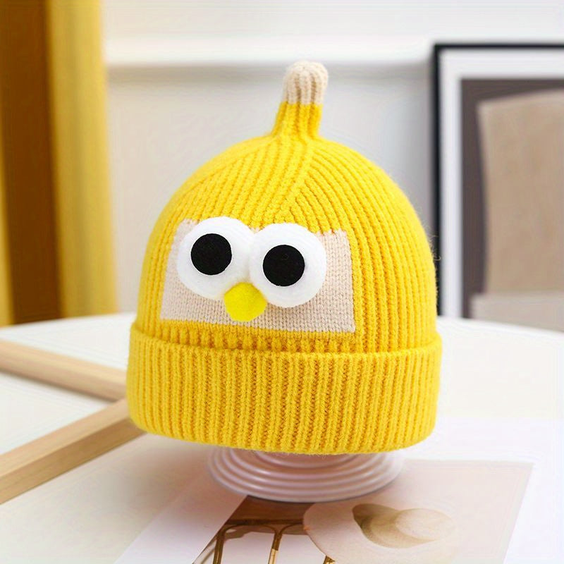 Bird Pattern Knitted Hat for Kids Under 8 Years Old - Baby Birthday Gift