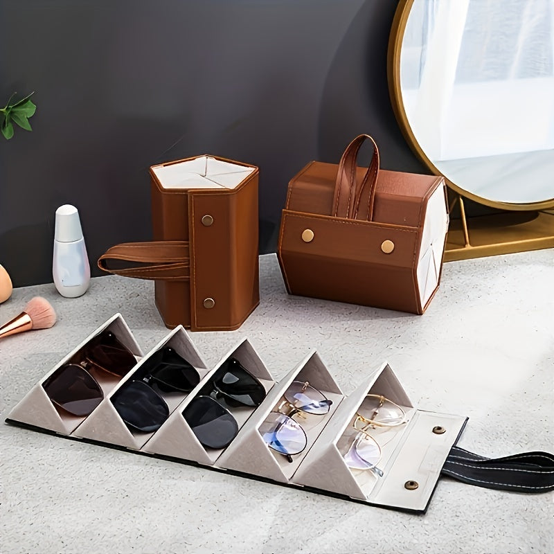 Foldable Glassed Storage Box Travel Organizer