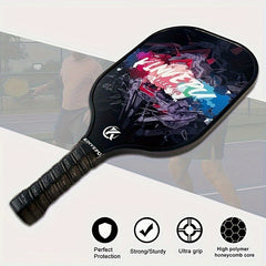 Carbon Fiber Pickleball Racket for Indoor/Outdoor Training