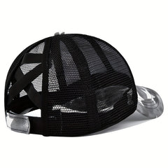 Pentagram Tie Dye Ponytail Baseball Cap Flag Embroidery Sports Hat