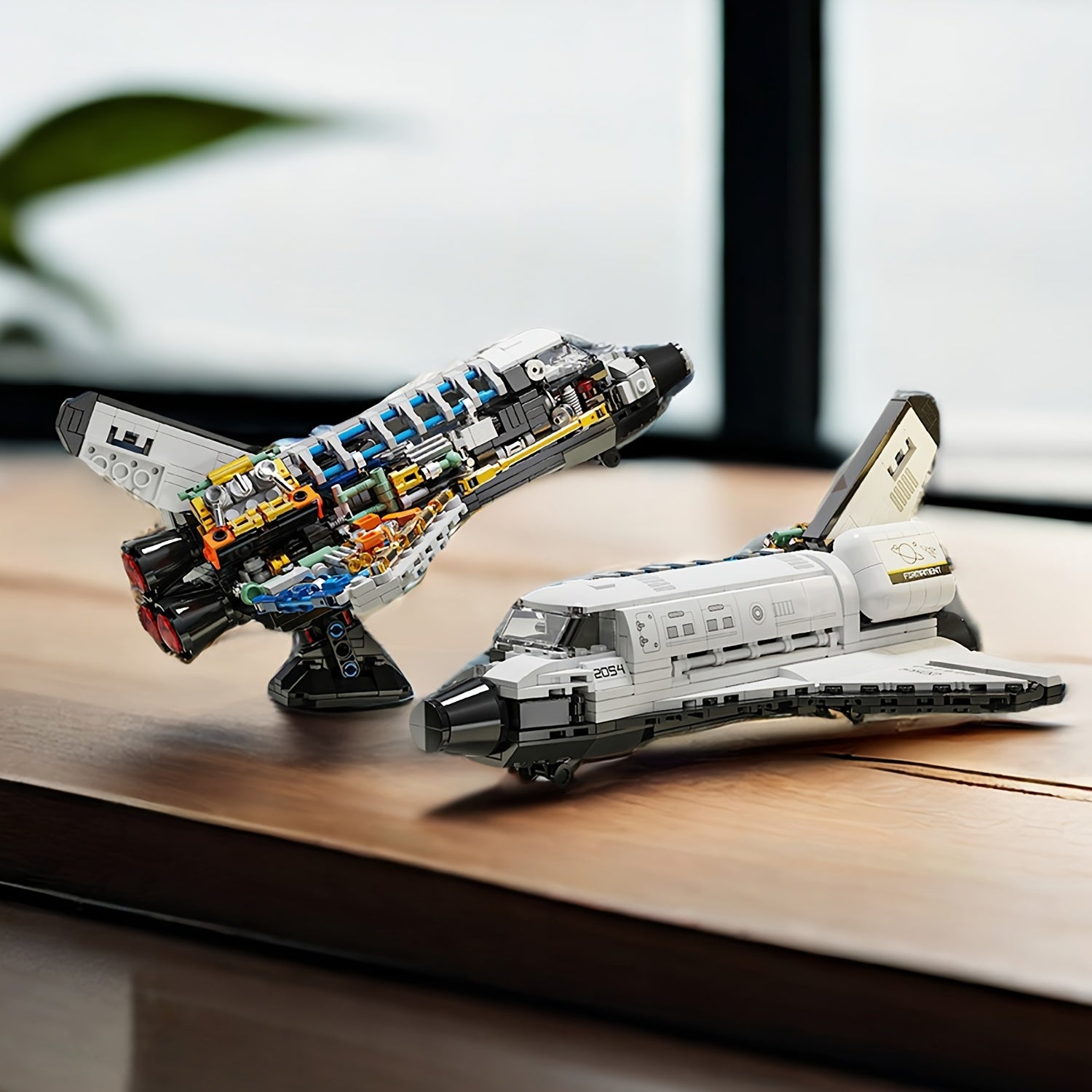 536pc Space Shuttle Building Block Toy Set Educational Fun Creative Desktop