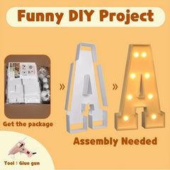 Large Light Up Letters for Room Decor