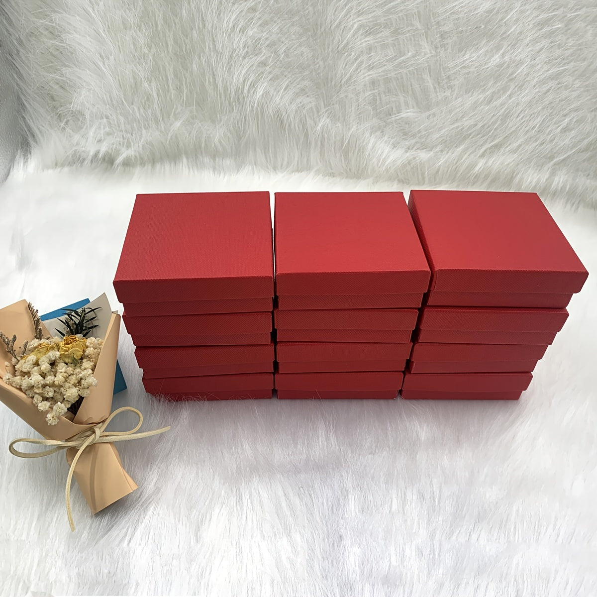 12pcs Necklace Earrings Jewelry Packaging Box Set Wedding Decor