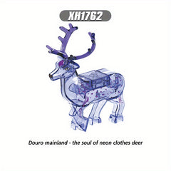 Christmas Deer Building Blocks Hand Puzzle Toys for Kids
