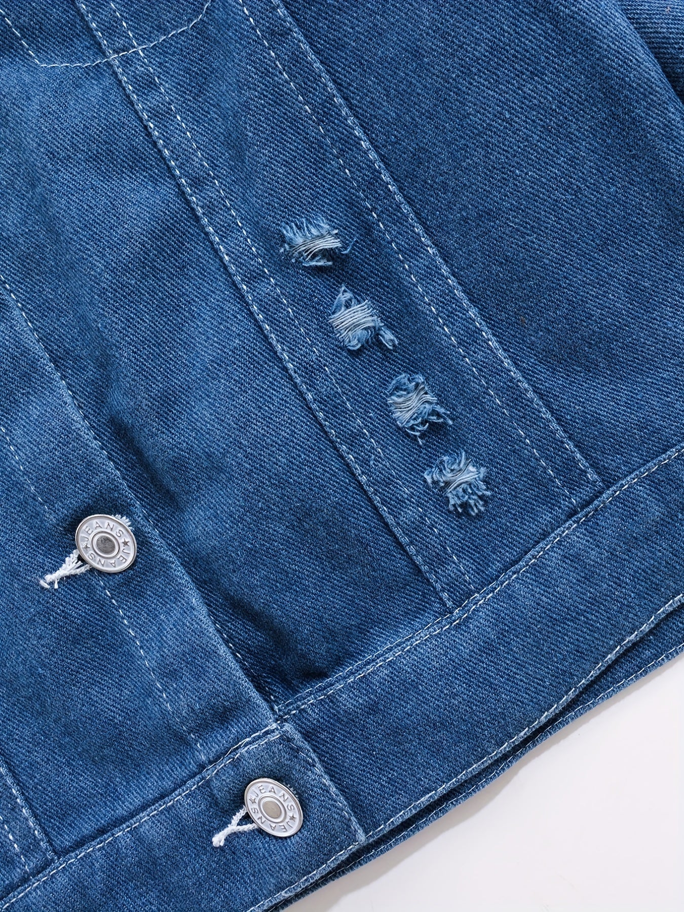 Boys Casual Denim Jacket Button Down Coat
