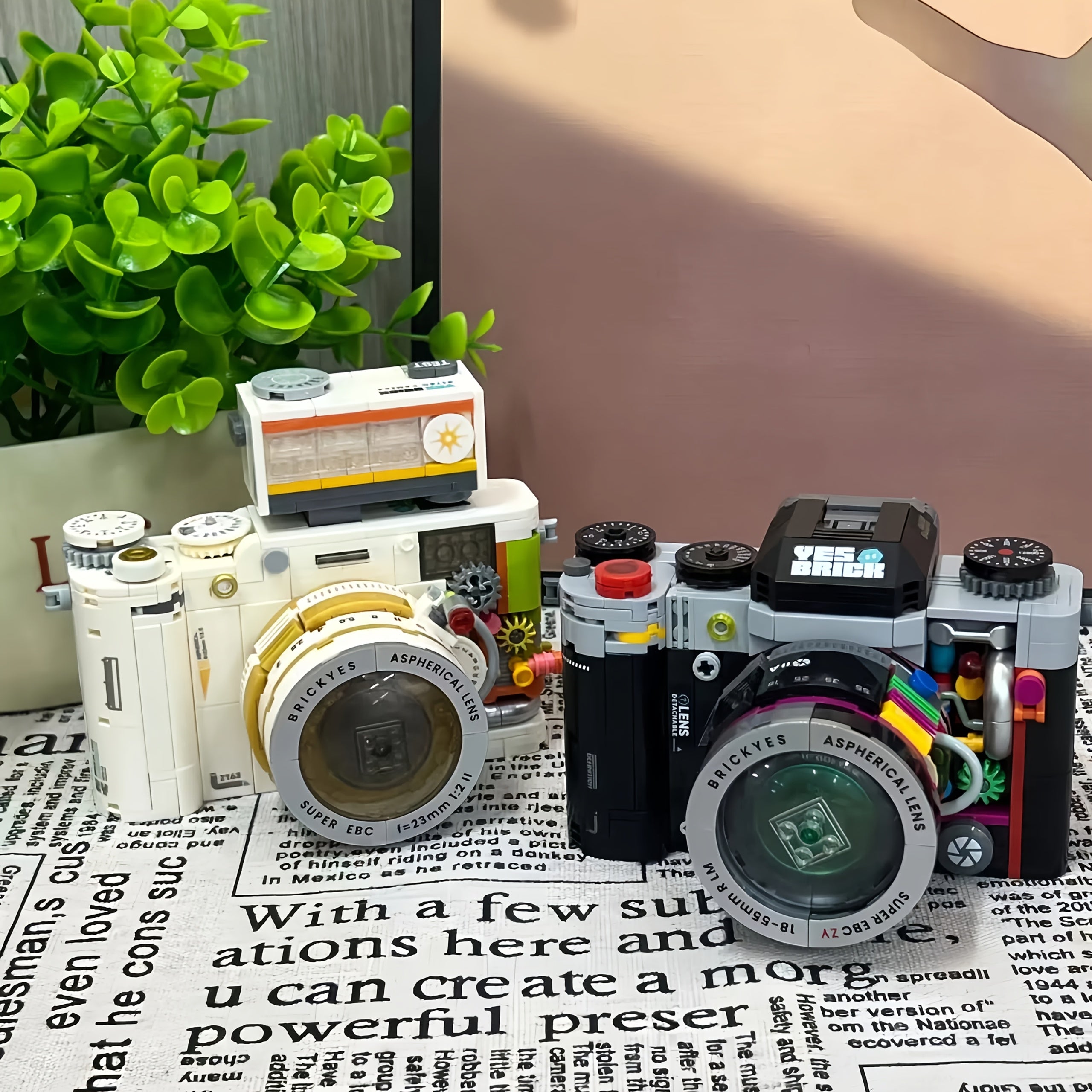 Camera Building Blocks Set Retro Style Collection Art Suitabl