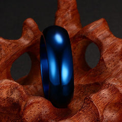 Cool Vacuum Plated Lettering Ring Men's Stainless Steel Ring