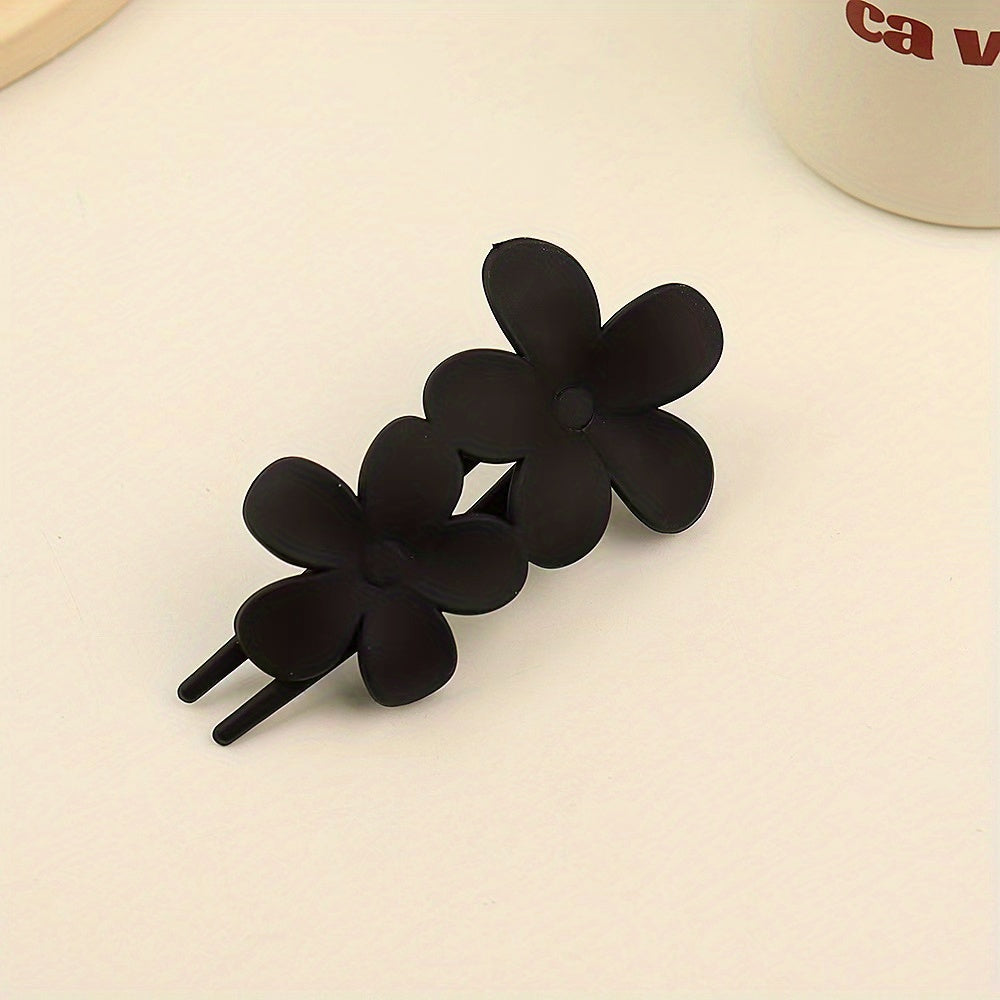 Frosted Hair Clip Butterfly Style Solid Clip