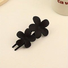 Frosted Hair Clip Butterfly Style Solid Clip