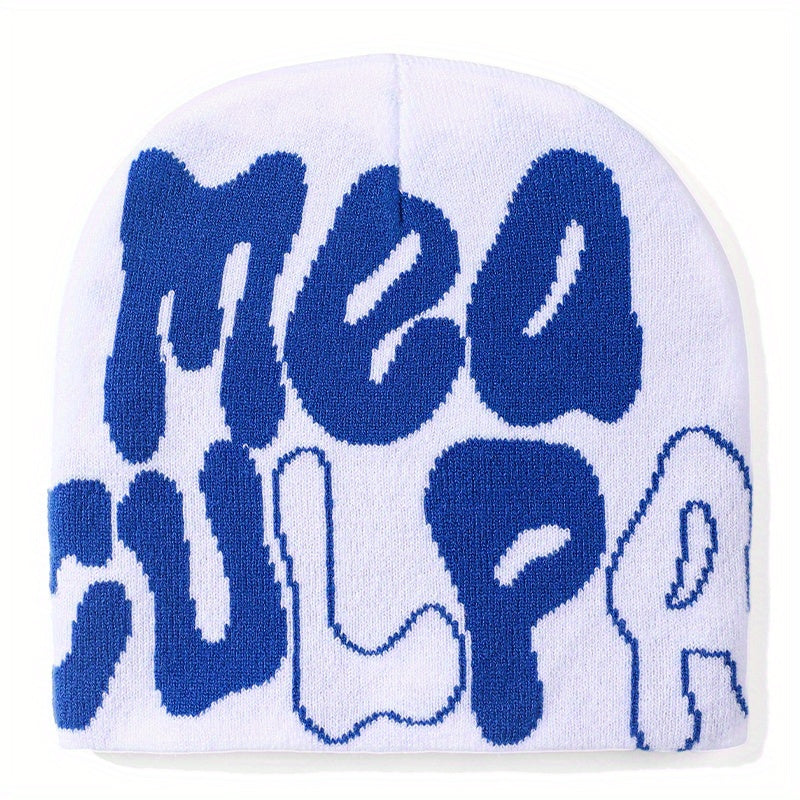 Letter Jacquard Y2K Beanie Candy Hip Hop Unisex Skull Cap