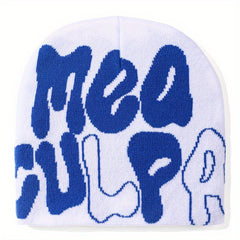 Letter Jacquard Y2K Beanie Candy Hip Hop Unisex Skull Cap