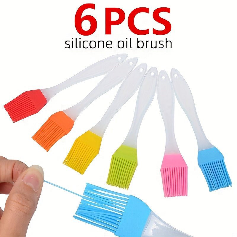6pcs Silicone Brushes BBQ Tool Kitchen Gadgets
