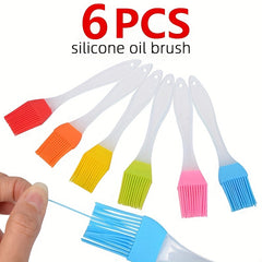 6pcs Silicone Brushes BBQ Tool Kitchen Gadgets