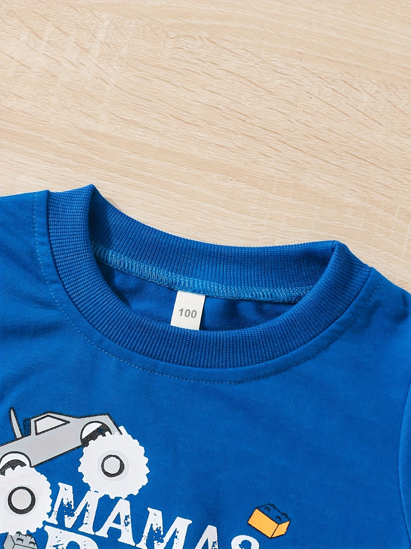Boy's Mams Boy Print Sweatshirt Casual Slightly Stretch Breathable Sweatshirt