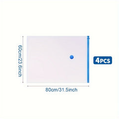 4pcs Vacuum Storage Bags Space Saver Bags for Comforters and Blanket