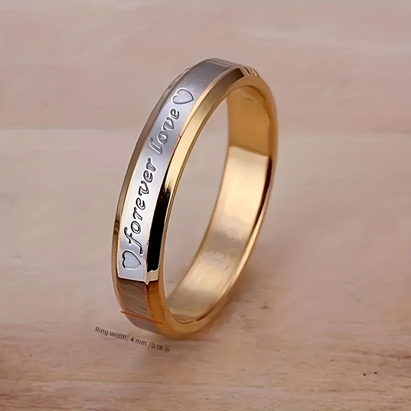 Forever Love Stainless Steel Ring Men's Couples Ring Wedding Ring