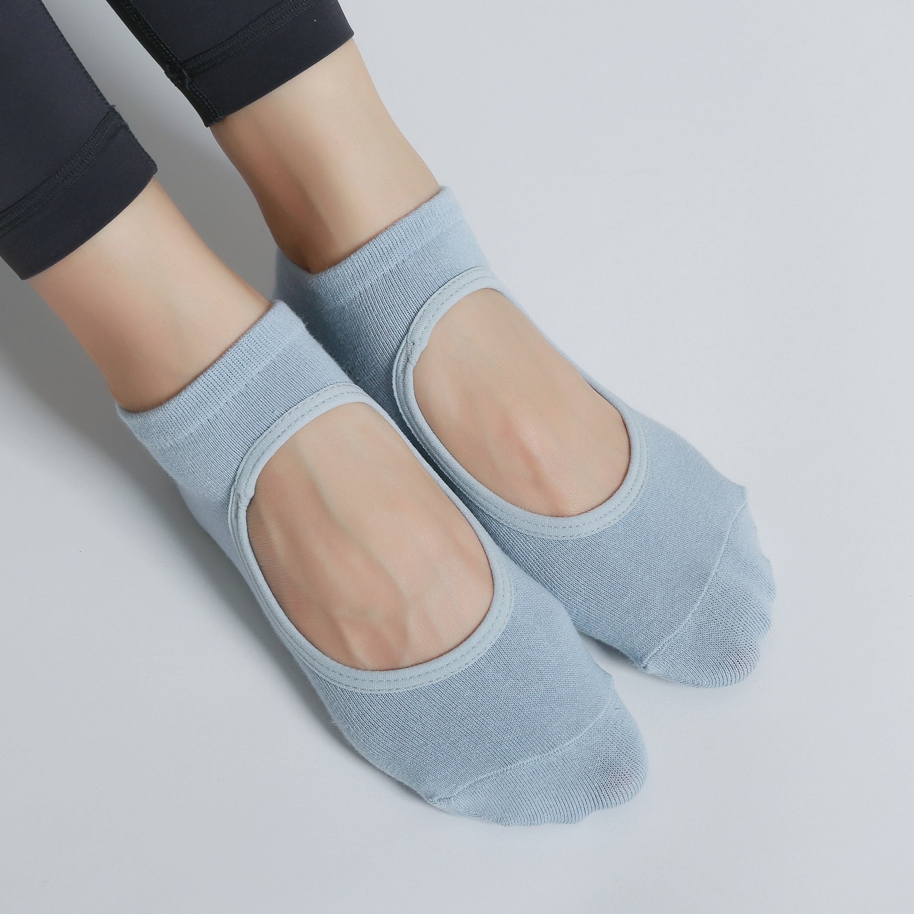 Breathable Non Slip Backless Yoga Socks for Pilates Ballet Barre