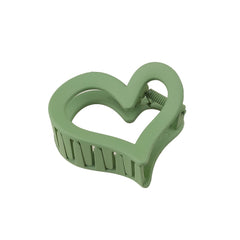 2pcs Solid Love Hair Claw Shark Claw Hair Accessory