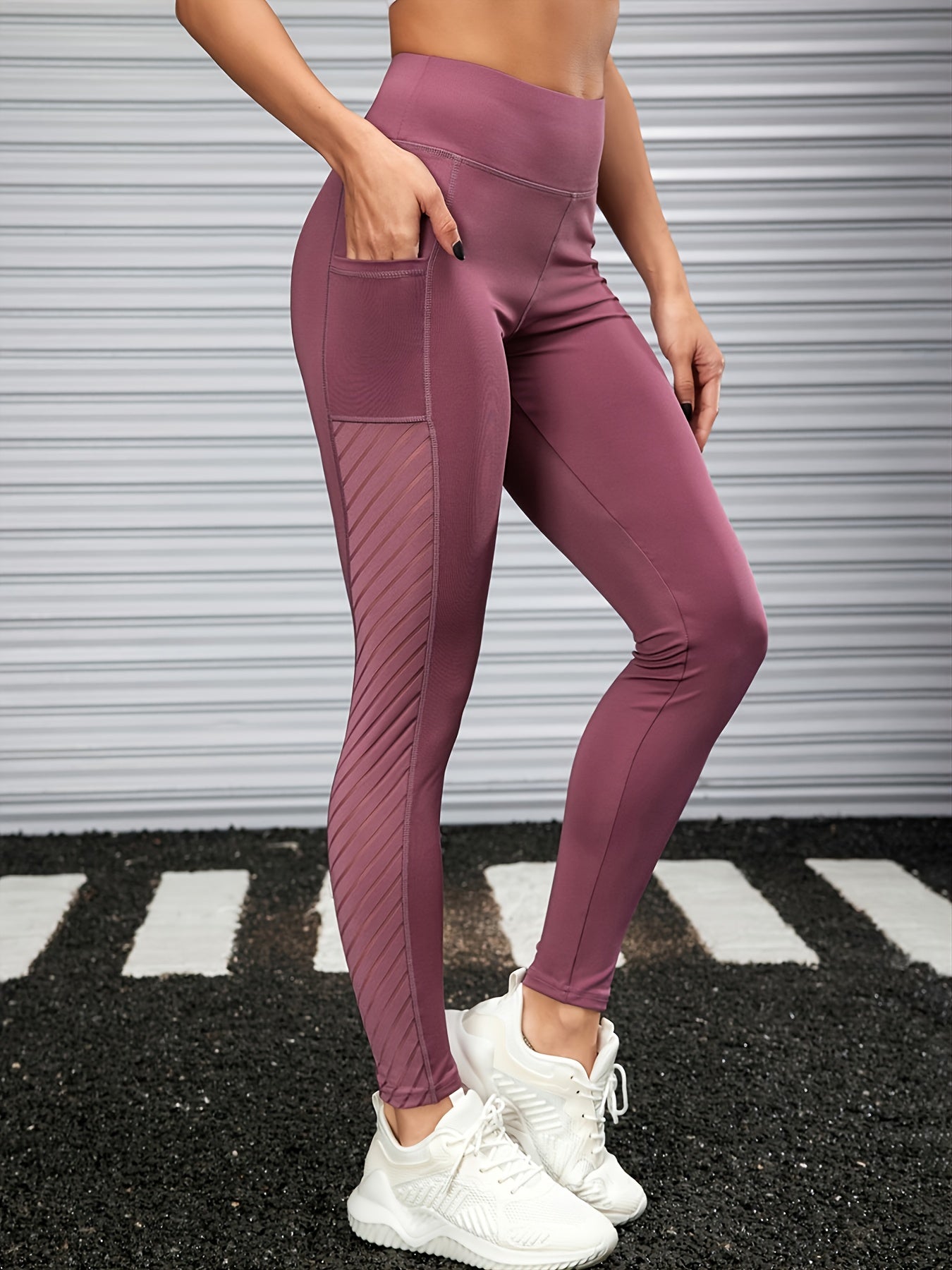 Stretch Yoga Leggings with Phone Pocket Quick Dry Comfort