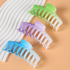 3pcs Gradient Candy Hair Claw Ponytail Holder