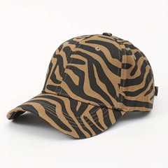 Leopard Print Baseball Cap Hip Hop Sun Hat Adjustable Unisex Couple Dad Hats
