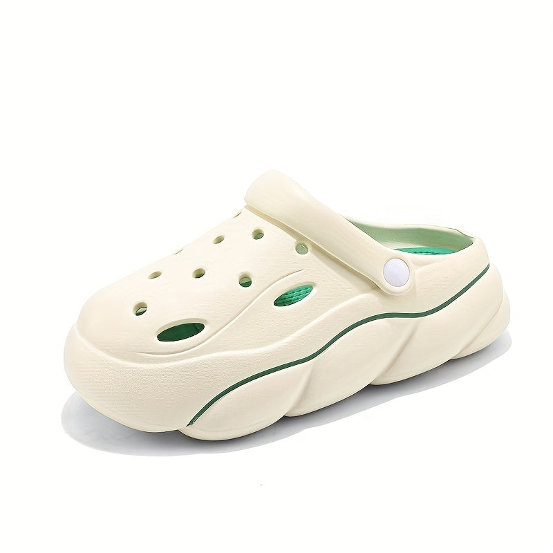 Women's Hollow Out Clogs Breathable Slip On Platform Garden Shoes