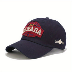 Canada Maple Leaf Baseball Cap Embroidery Patch Solid Sun Hat Unisex Dad Hats