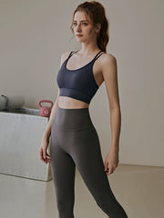 Summer Shockproof Criss Cross Sports Bra Women's Activewear