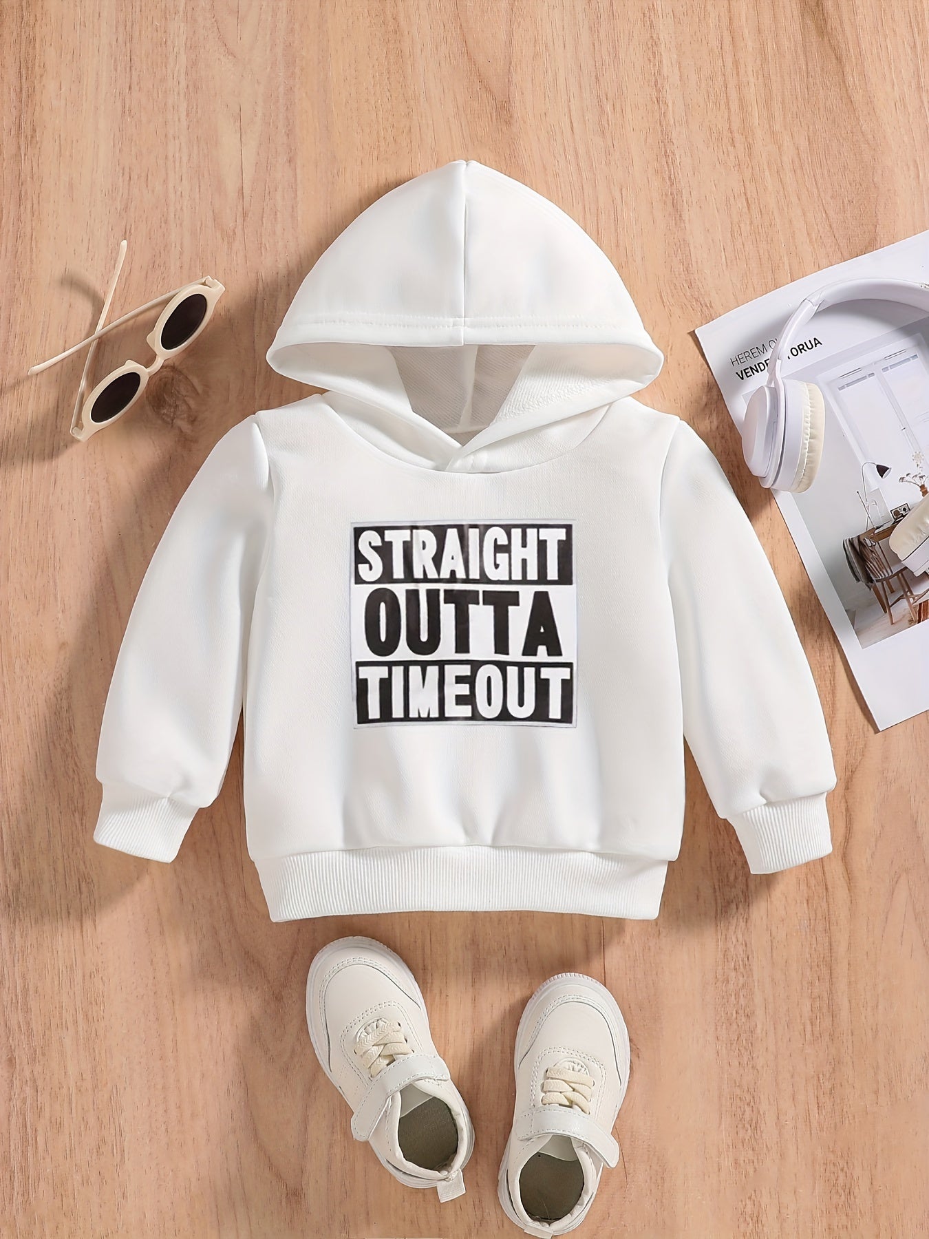 Baby Boys Sweatshirt Hoodie STRAIGHT OUTTA TIMEOUT
