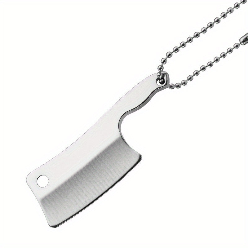 Stainless Steel Mini Kitchen Keychain Pendant Unopened Edge