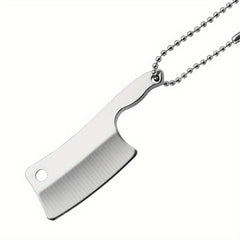 Stainless Steel Mini Kitchen Keychain Pendant Unopened Edge