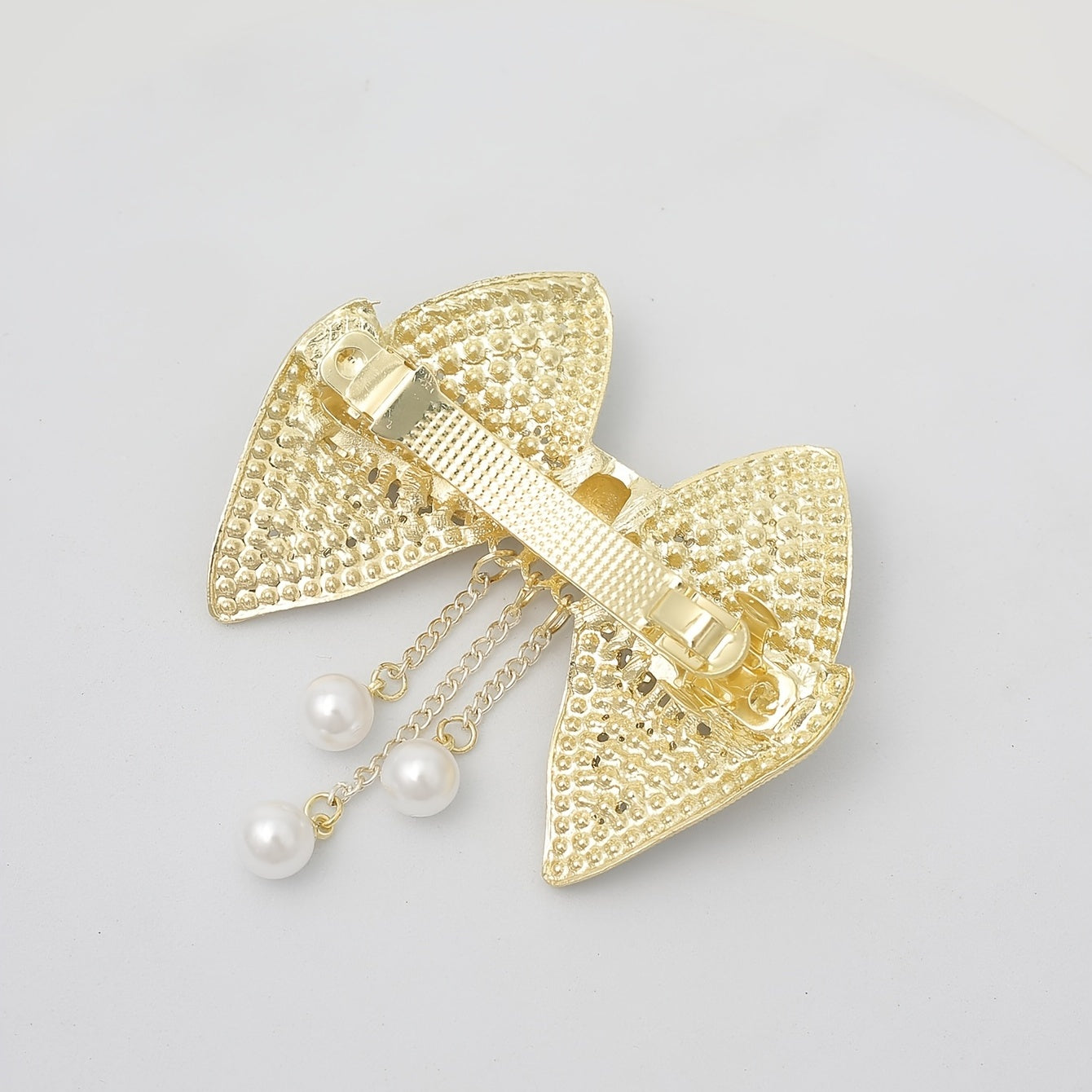 Bowknot Hair Clip with Pendant Head Jewelry for Women