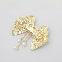 Bowknot Hair Clip with Pendant Head Jewelry for Women