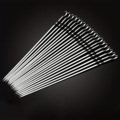 20pcs Reusable Stainless Steel BBQ Skewers for Grilling Parties
