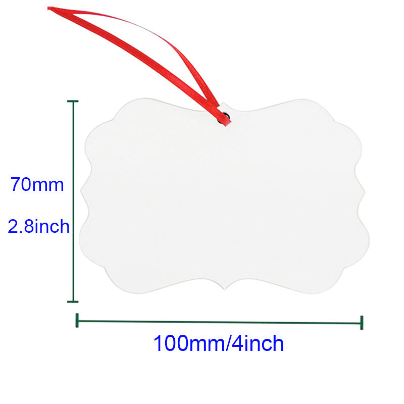 5pcs Christmas Metal Pendant for Sublimation Heat Transfer