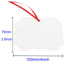 5pcs Christmas Metal Pendant for Sublimation Heat Transfer