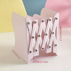 Desktop Retractable Pen Holder Book Stand Storage Rack