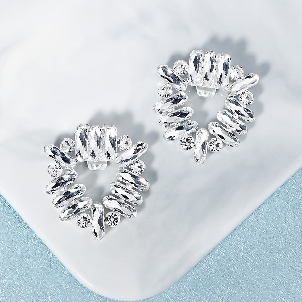 Crystal Shoe Clip Rhinestone Decoration 1 Pair
