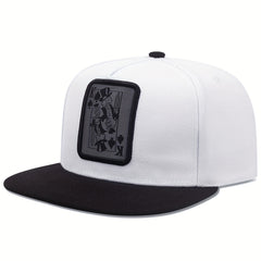 Unisex Sunshade Baseball Cap With PlayingCard Embroidery