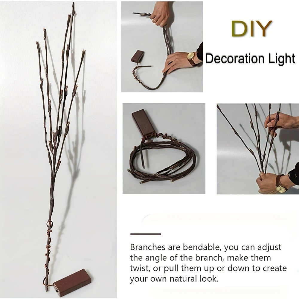LED Branch Lights Night Light DIY Fairy Tree Lamp Energy Saving