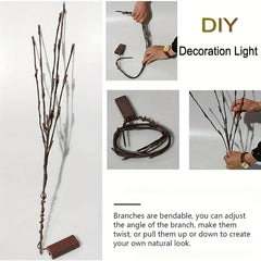 LED Branch Lights Night Light DIY Fairy Tree Lamp Energy Saving