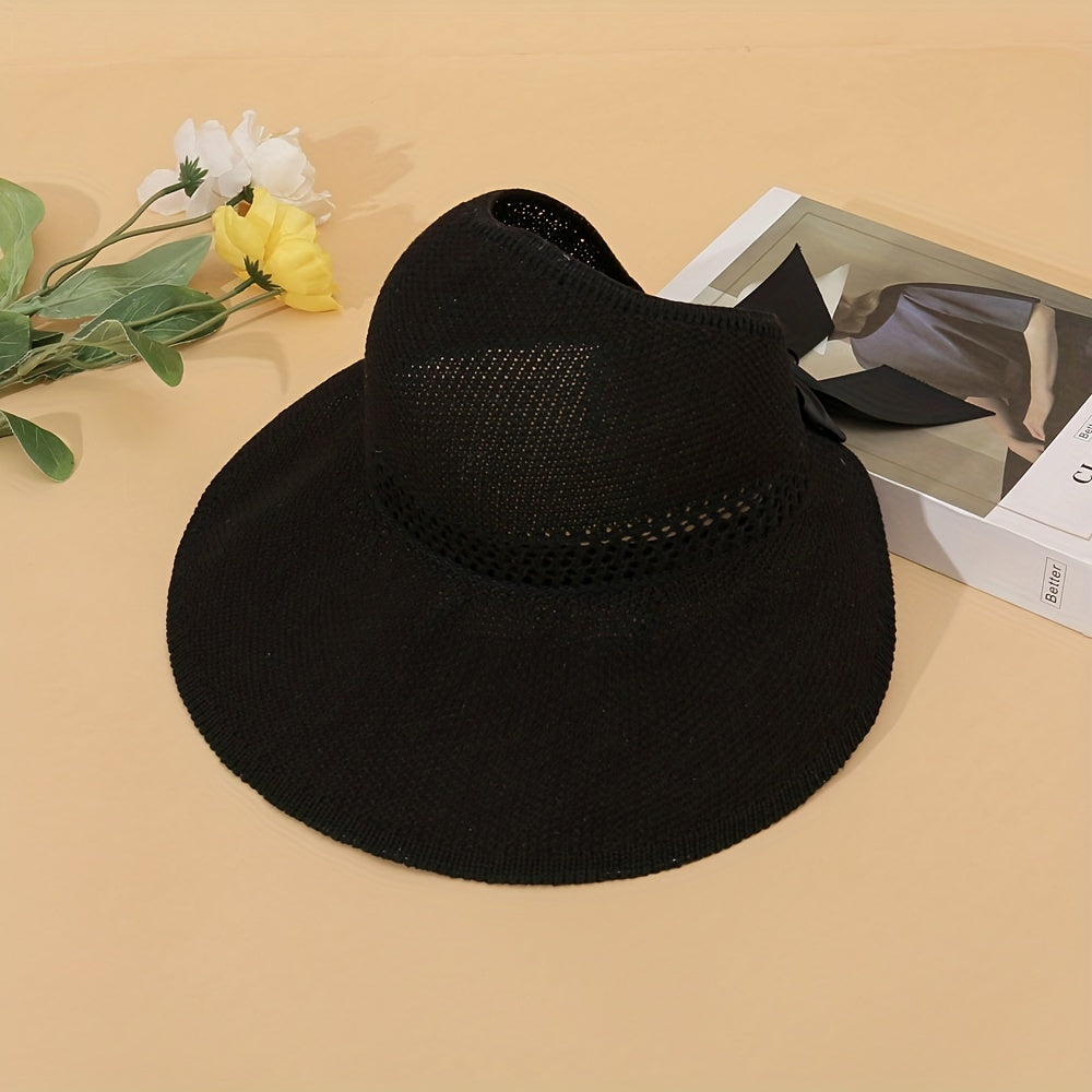 Hollow Out Bucket Hat UV Protection Sun Hat Lightweight Casual Beach Hats