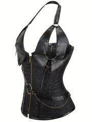 Zipper Halter Corset Gothic Body Shaper Women's Lingerie