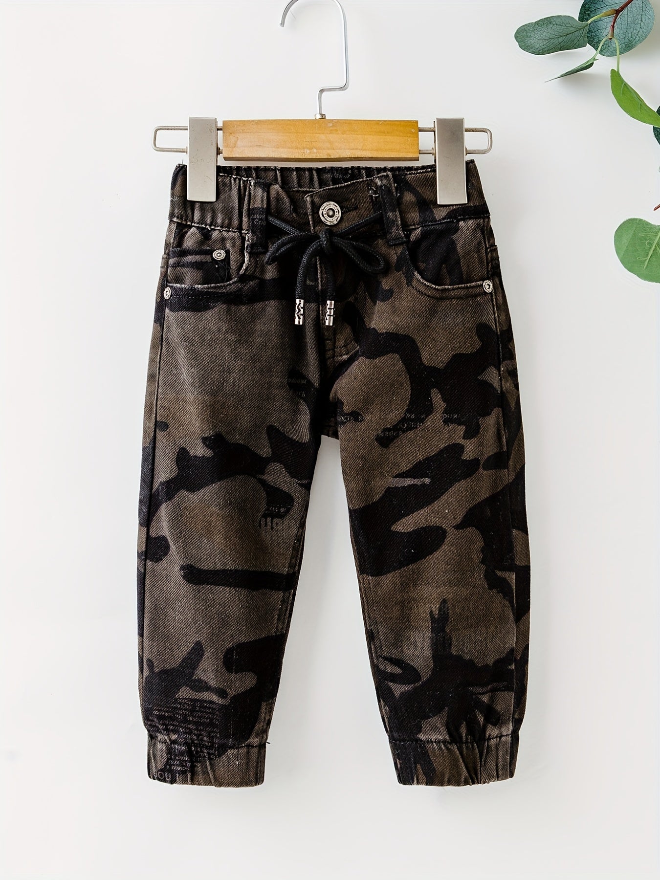 Baby Boy Camo Denim Pants with Pockets