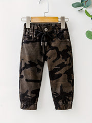 Baby Boy Camo Denim Pants with Pockets