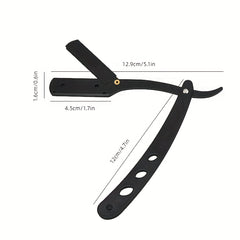 Men's Shaving Barber Tools Hair Razor Stainless Steel Straight Razor Holder