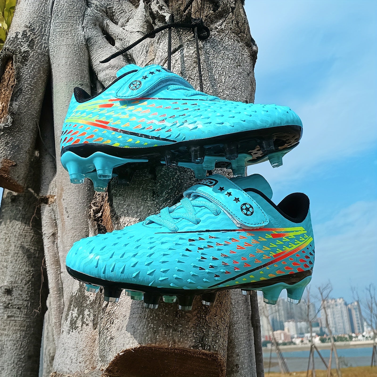 Boys Non Slip Football Cleat With Spikes Outdoor Soccer Shoes